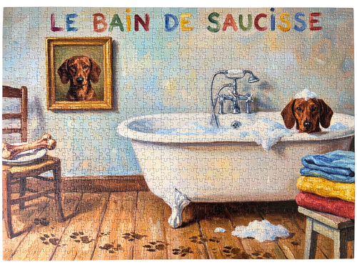 Le Bain De Saucisse 1000 Piece Jigsaw Puzzle