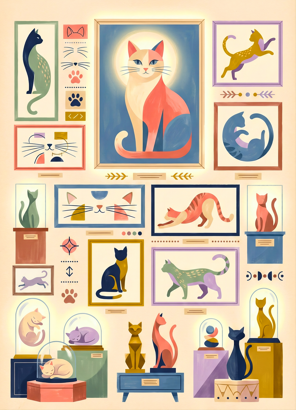 Cat Museum 1000 Piece Jigsaw Puzzle