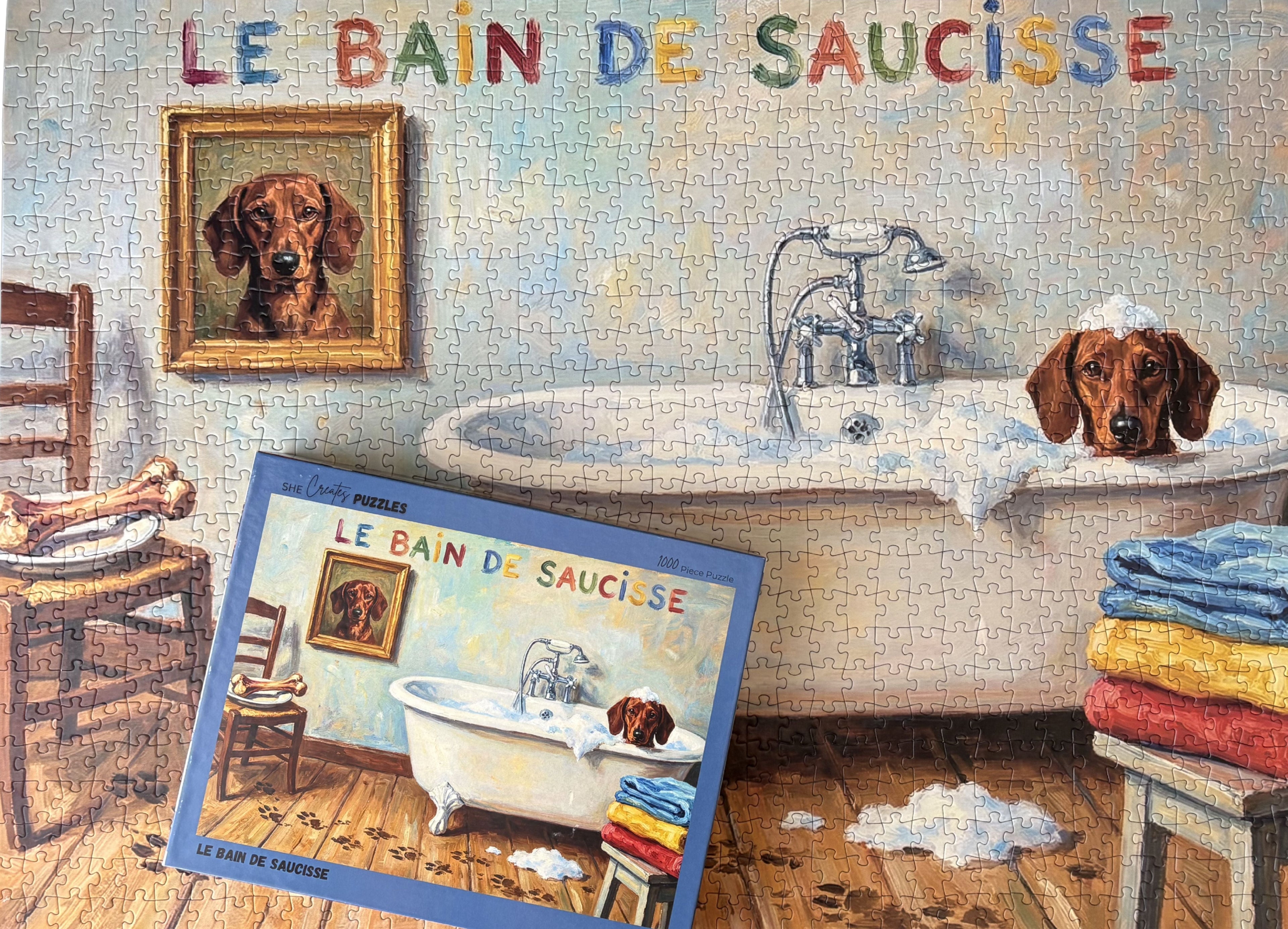 Le Bain De Saucisse 1000 Piece Jigsaw Puzzle